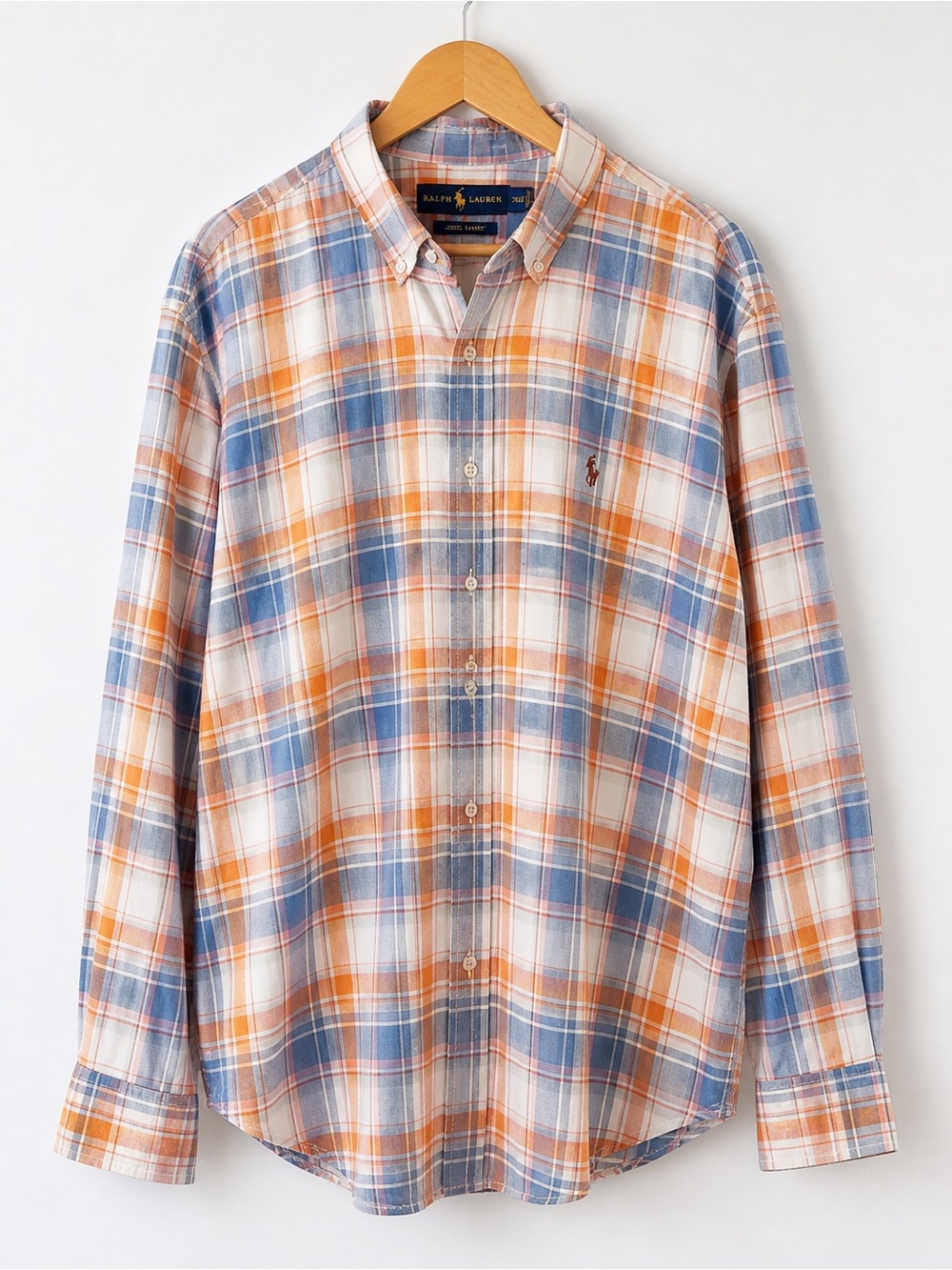 Ralph Lauren Blue Label Plaid Button Down‎ Shirt Men’s 2XL 100% Cotton